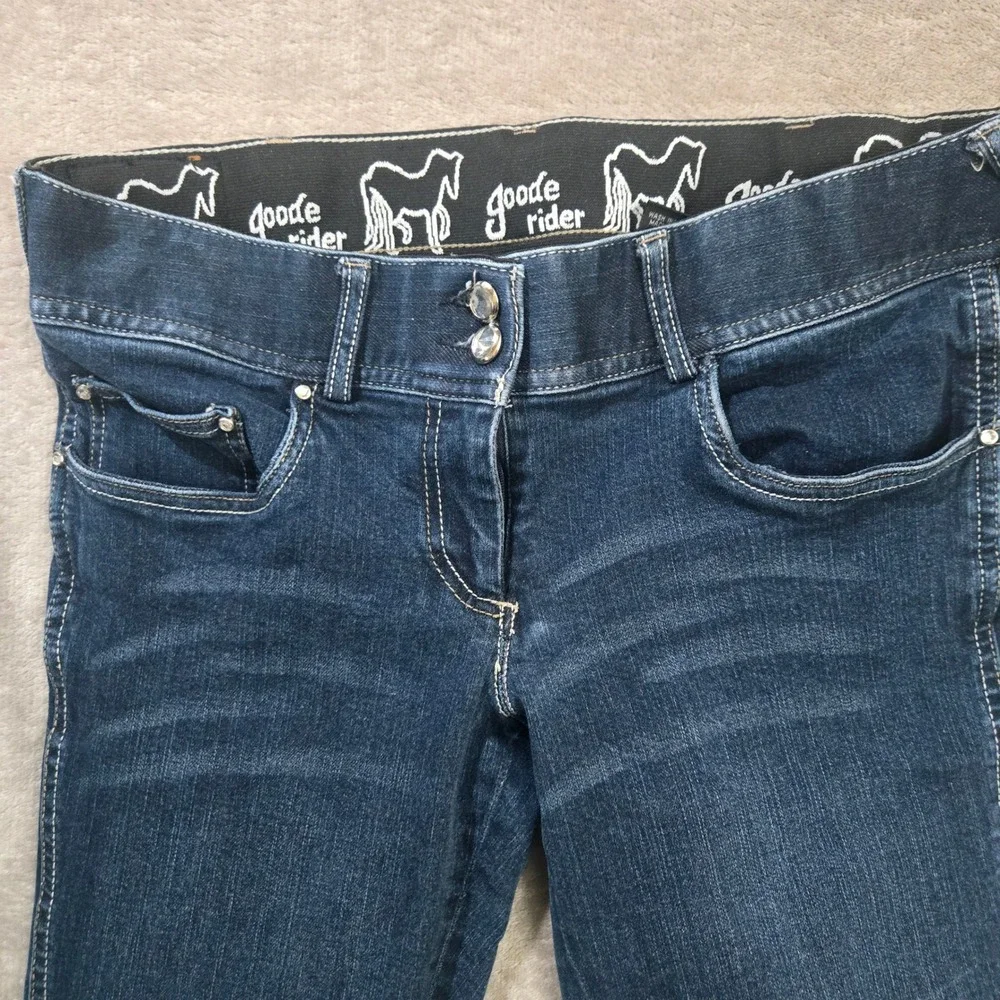 Goode Rider Breeches Women 30 Denim Equestrian Western Cowgirl Rodeo Riding